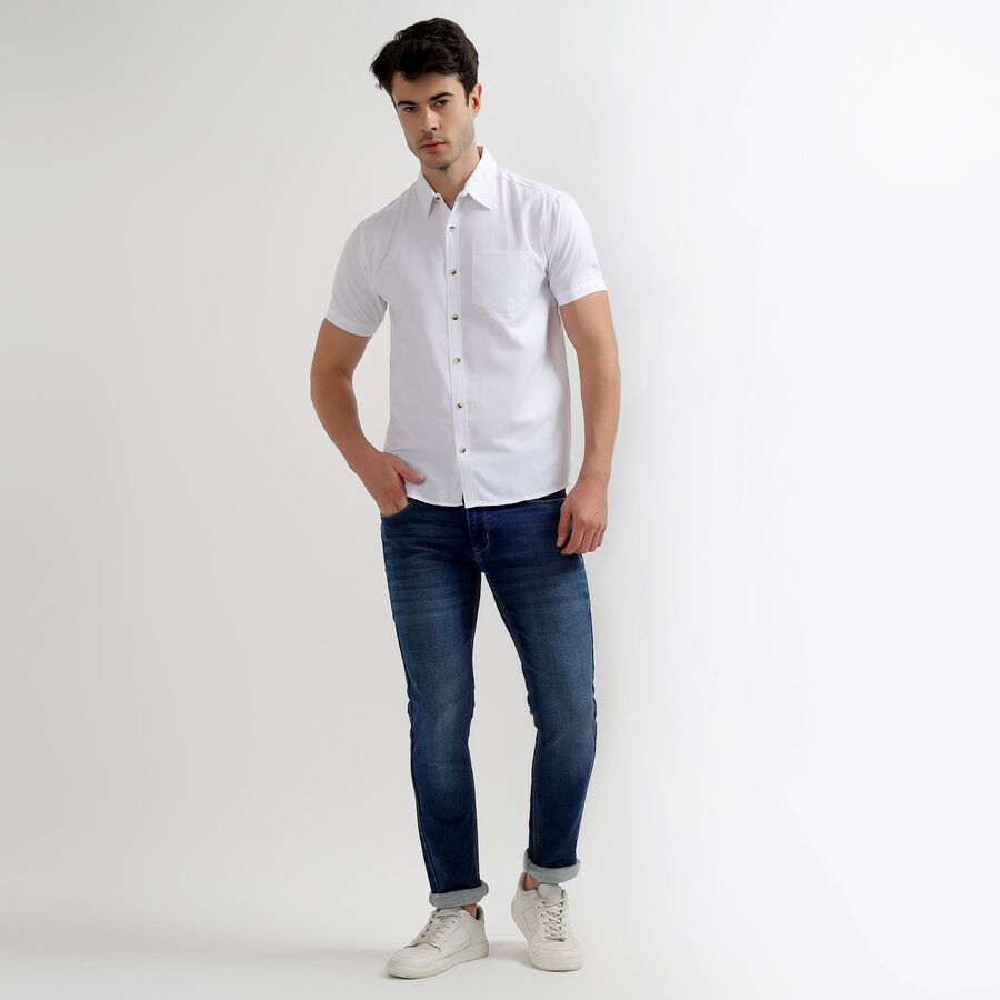 Men's Casual Shirt, सफ़ेद, large image number null