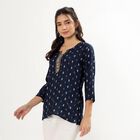 Ladies' Kurti, Navy Blue, small image number null