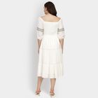 Ladies' Dress , ऑफ व्हाइट, small image number null