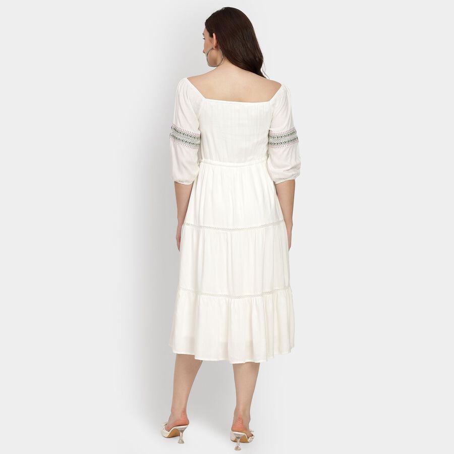 Ladies' Dress , ऑफ व्हाइट, large image number null
