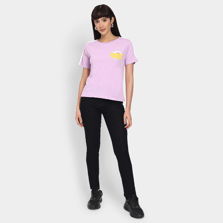 Ladies' Round Neck T-Shirt , Lilac, large image number null