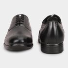 Men's Jet Black Lace-Up Formal Shoes, काला, small