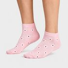 Women's Assorted Regular Fit Printed Pack of 3 Socks, चुनिंदा, small