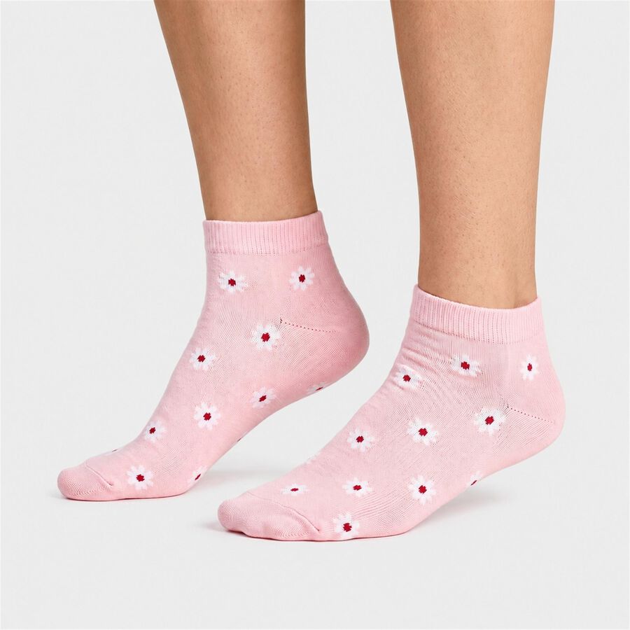 Women's Assorted Regular Fit Printed Pack of 3 Socks, चुनिंदा, large