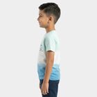 Boys White Cotton Casual T-Shirt, सफ़ेद, small