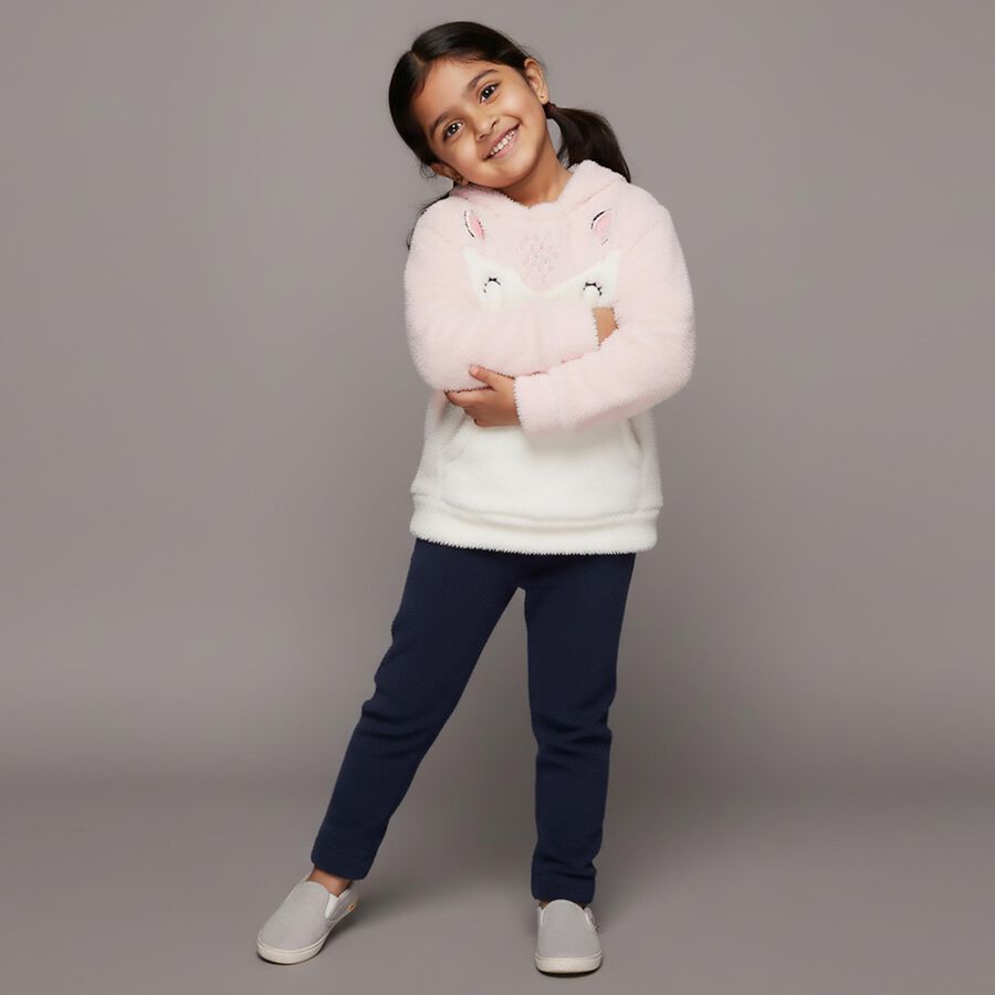 Girls' Sweatshirt, Light Pink, large image number null