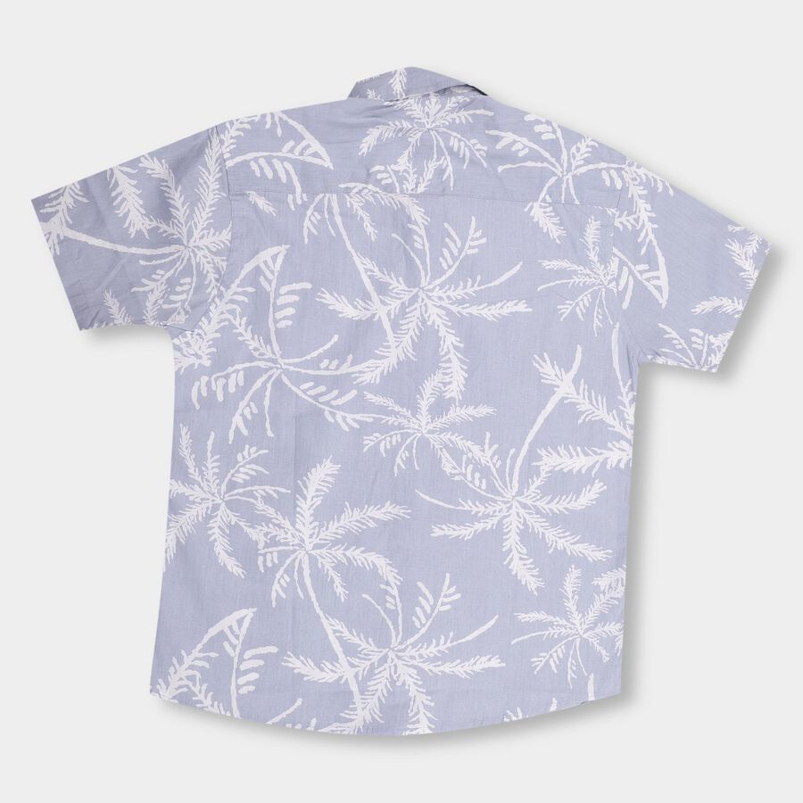 Boys' 100% Cotton Casual Shirt , हल्का नीला, large
