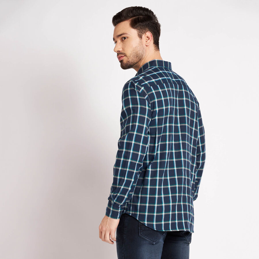Checks Casual Shirt, Navy Blue, large image number null