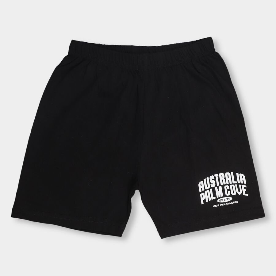 Boys' Basic Bermuda , काला, large image number null
