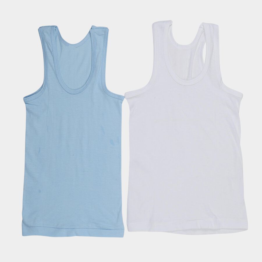 Boys' Vest, हल्का नीला, large
