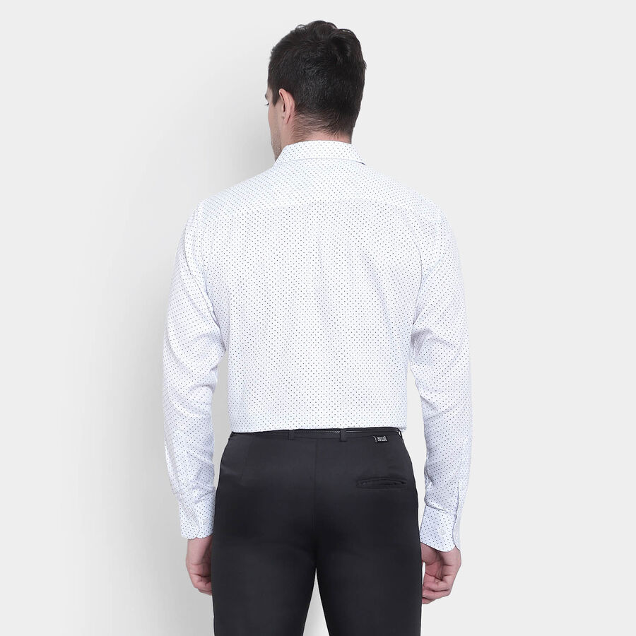 Printed Formal Shirt, White, large image number null