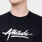 Round Neck T-Shirt, Black, small image number null