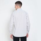 Men's 100% Cotton Casual Shirt , Light Grey, small image number null