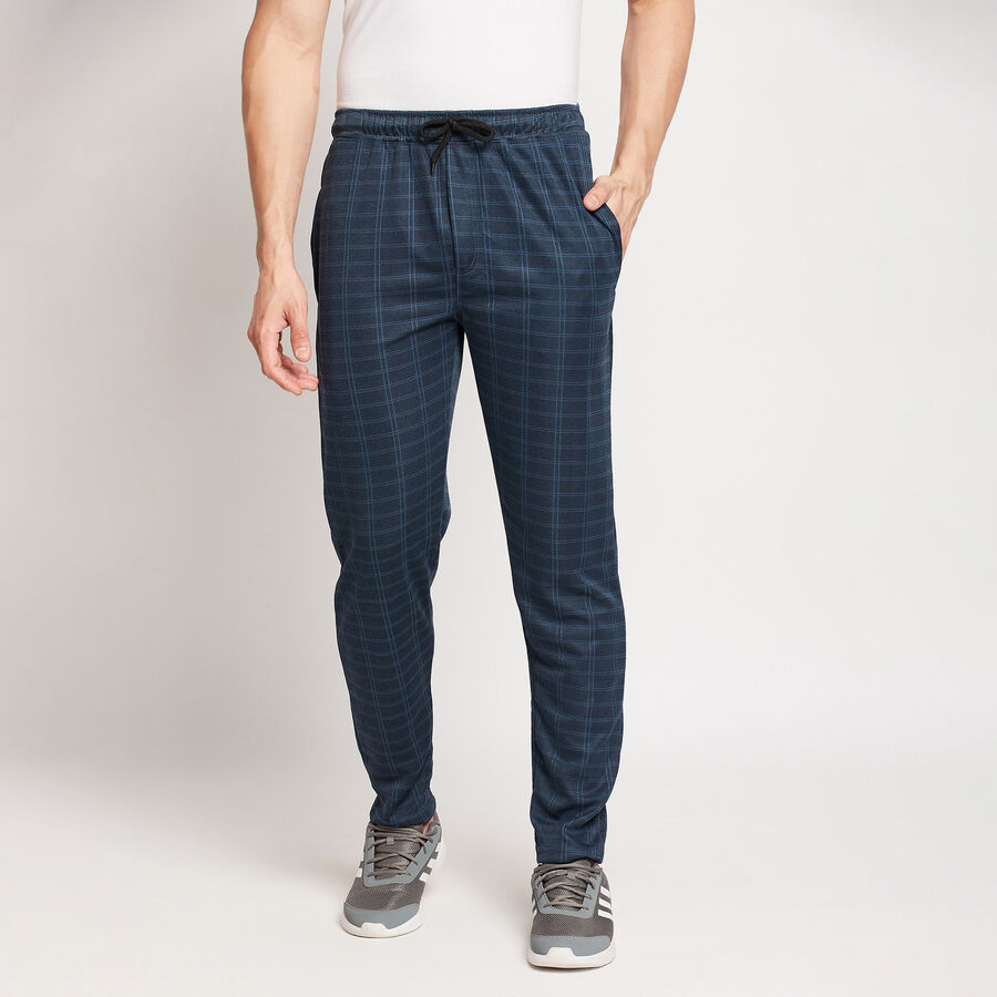 Cut & Sew Track Pants, Teal Blue, large image number null