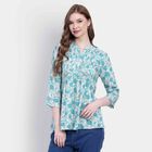 Printed Kurta, Light Blue, small image number null