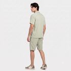 Men's Mint Green Cotton Camp Collar Co-ord Set, Light Green, small