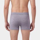 Men's Grey Slim Fit Melange Trunks, हल्का ग्रे, small