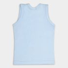 Infants' 100% Cotton Vest, Light Blue, small image number null