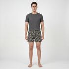 Men's Grey Regular Fit Solid Boxers, गहरा ग्रे, small