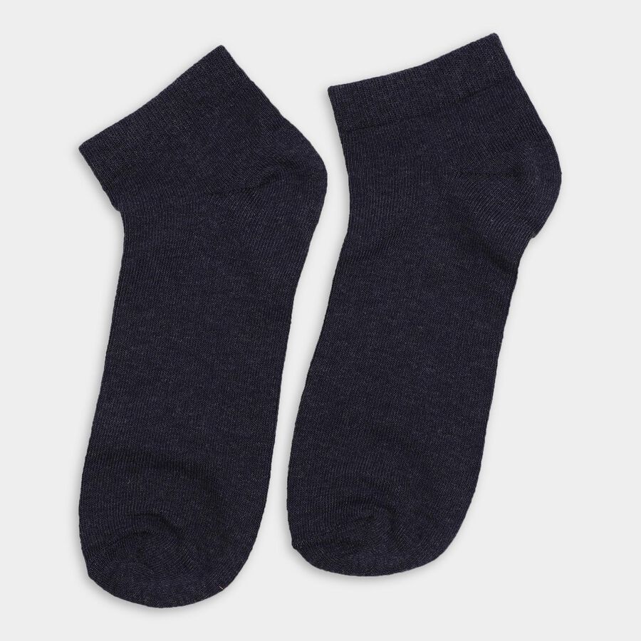 Men's Socks (Pack of 3), Navy Blue, large