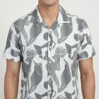 Men's Dark Green Cotton Classic Collar Casual Shirt, Dark Green, small