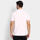 Men's Collared Half Sleeves T-Shirt , गुलाबी, small image number null