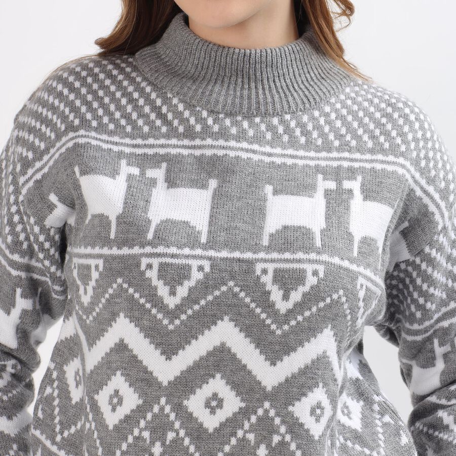 Ladies' Pullover, हल्का ग्रे, large image number null