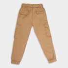 Boys' 100% Cotton Trousers, Beige, small image number null
