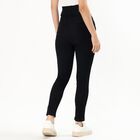 Women's Jet Black High-Rise Skinny Fit Jeans, काला, small