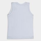 Infants' Cotton Vest, Light Blue, small image number null