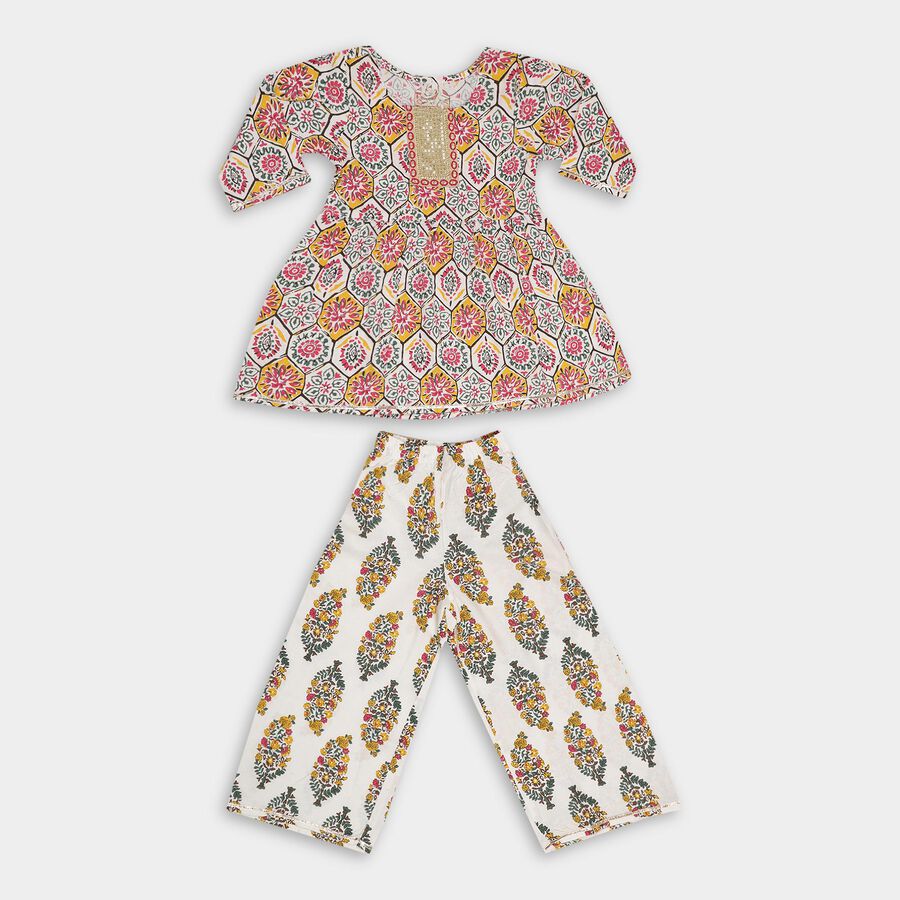 Girls' Fusion Set, Off White, large image number null
