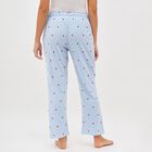 Women's Light Sky Blue Heart Printed Elastic Waist Pyjama, हल्का नीला, small image number null