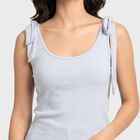 Women's Light Blue Round Neck Regular T-Shirt, हल्का नीला, small