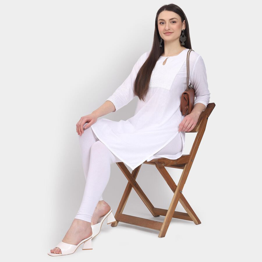 Ladies' Kurta, ऑफ व्हाइट, large
