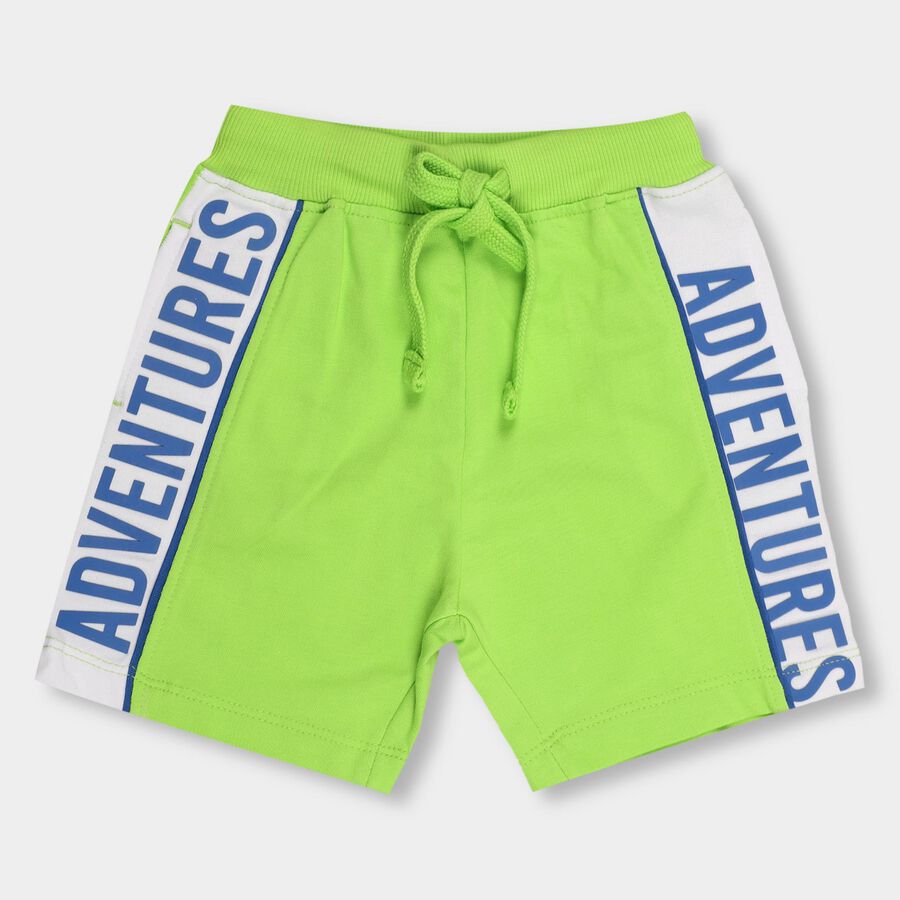 Boys' 100% Cotton Bermudas, Light Green, large image number null