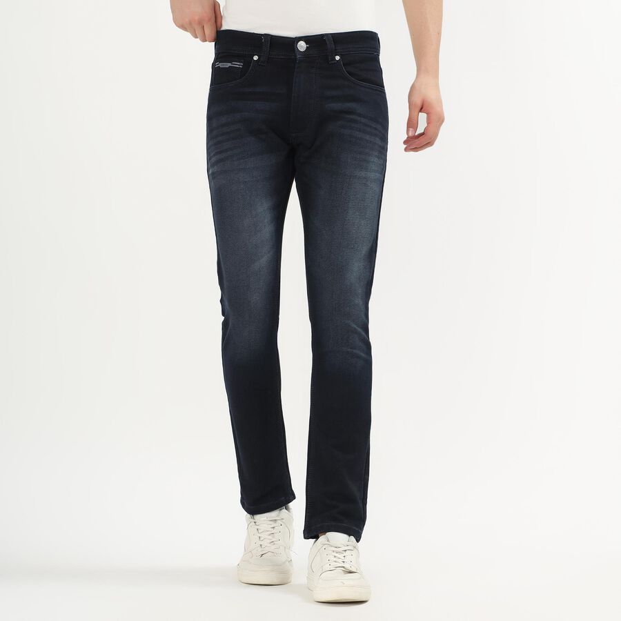 Men's Skinny Jeans, गहरा नीला, large image number null