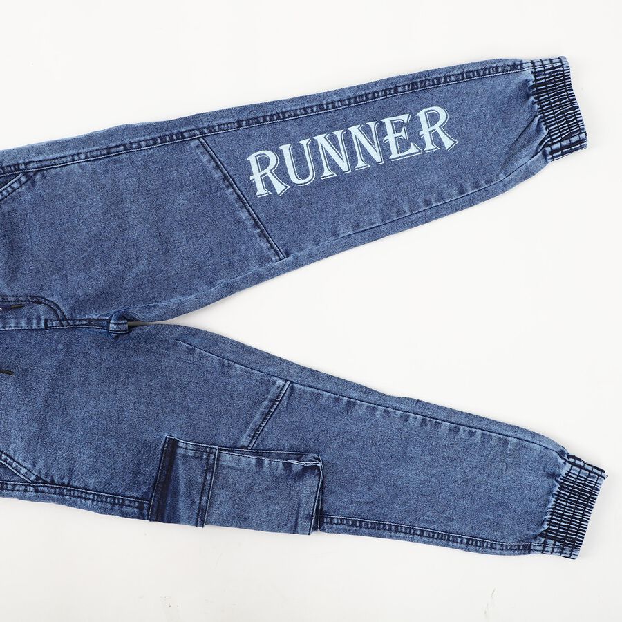 Boys' Regular Fit Classic Jeans, Dark Blue, large