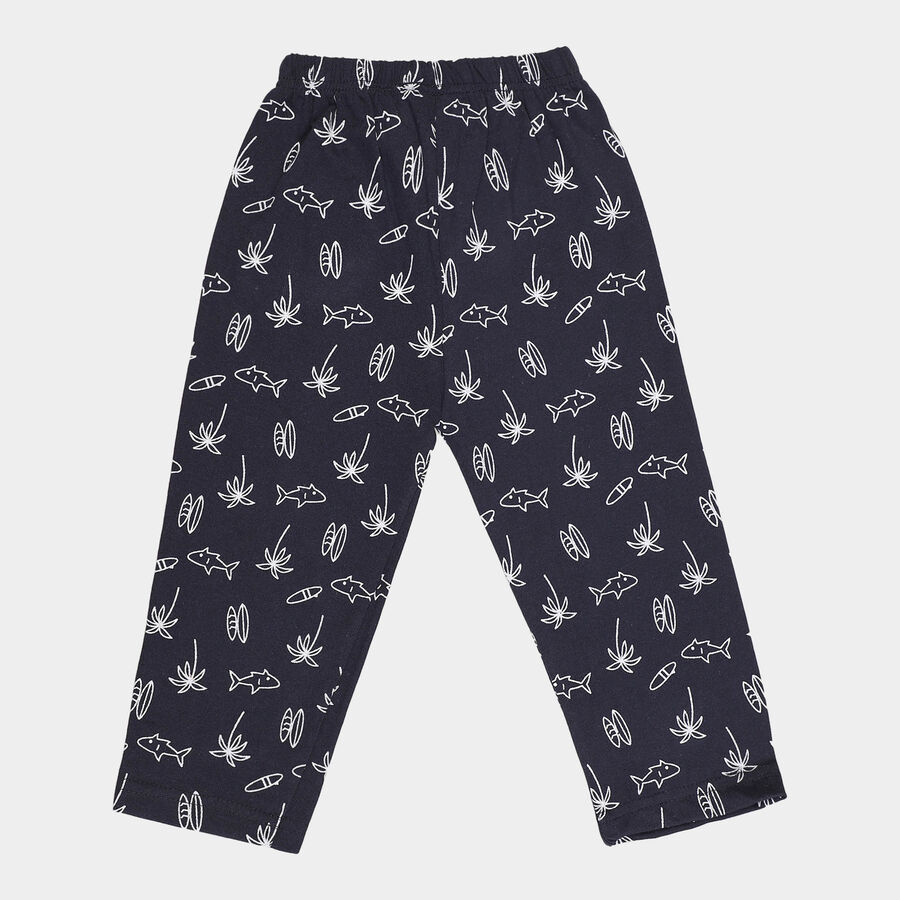 Boys All Over Print Pyjama, Navy Blue, large image number null
