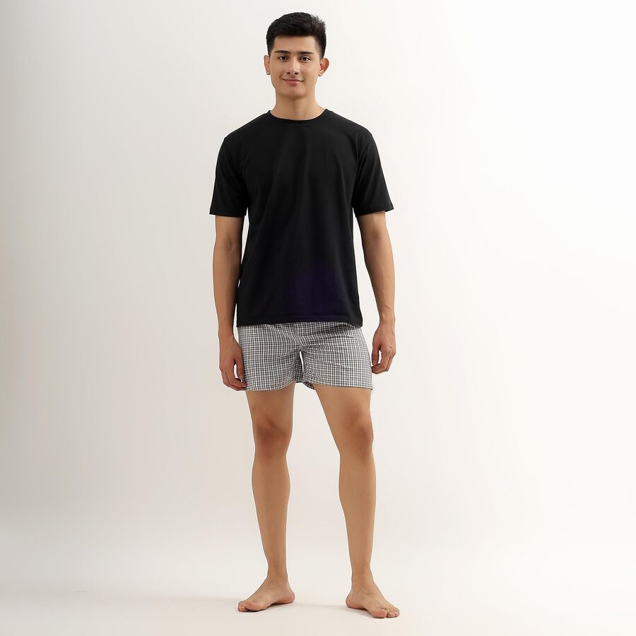Men's Inner Elastic Boxers , Dark Grey, large image number null