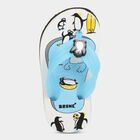 Kids Printed Slippers, White, small image number null