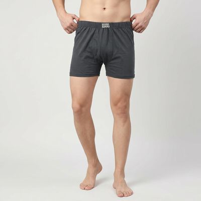 Men's Mid Blue Regular Fit Trunks