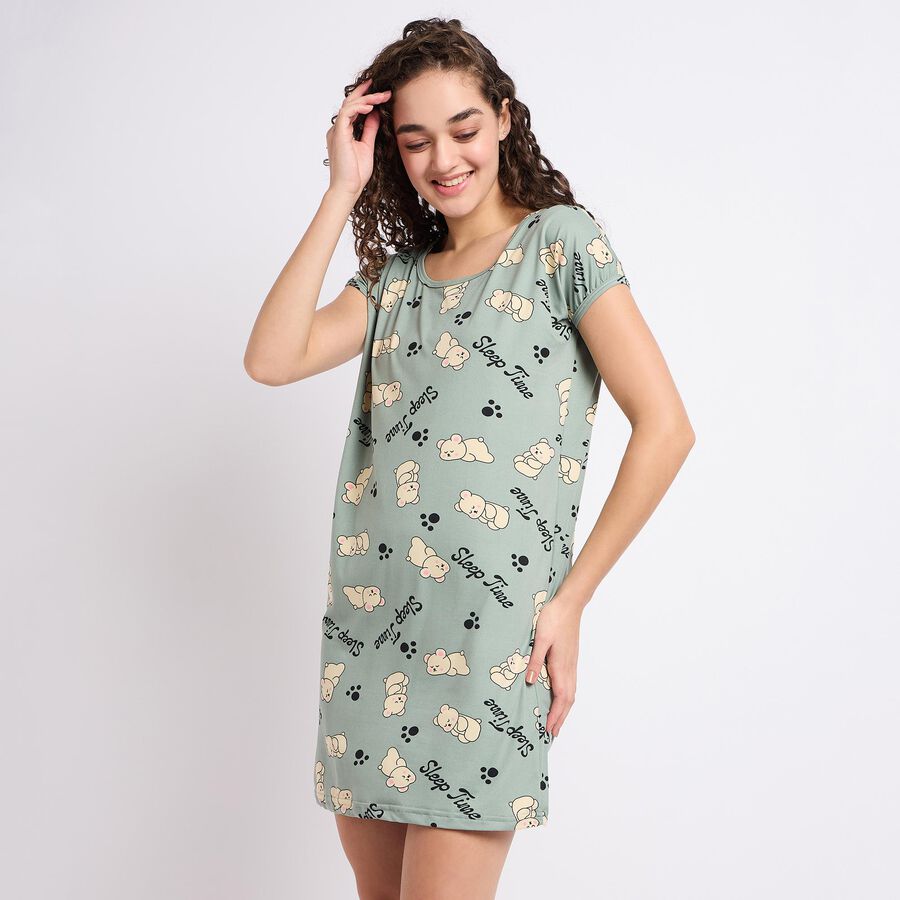 Ladies' Nighty, Light Green, large image number null