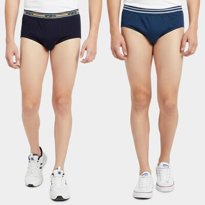 Boys' Navy Blue Regular Fit Cotton Briefs