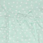 Infant Girls' Light Green Regular Fit Floral Printed Tiered Frock, Light Green, small