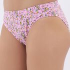 Women's Bright Pink Regular Fit Floral Panty, Light Pink, small image number null