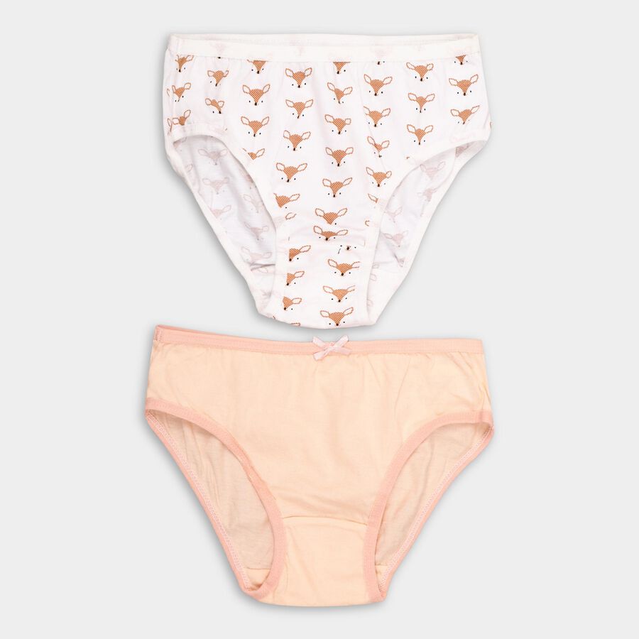 Girls' 100% Cotton Panty , सफ़ेद, large image number null