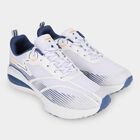 Men's White Lace-Up Sneakers, सफ़ेद, small