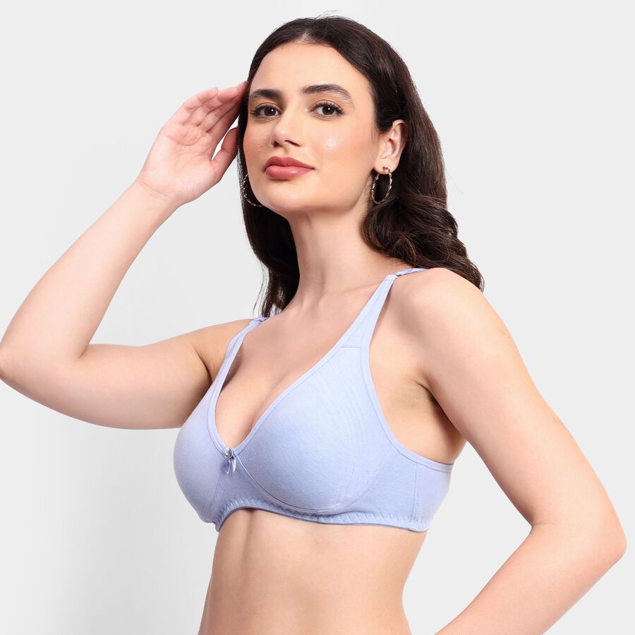 Ladies' Non-Padded Bra, हल्का नीला, large image number null