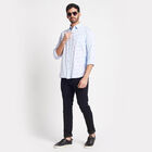 Cotton Printed Casual Shirt, Light Blue, small image number null