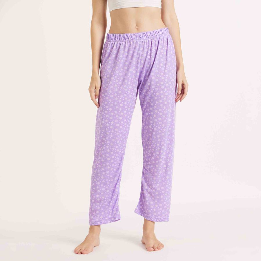 Printed Pyjama, लाइलेक, large image number null
